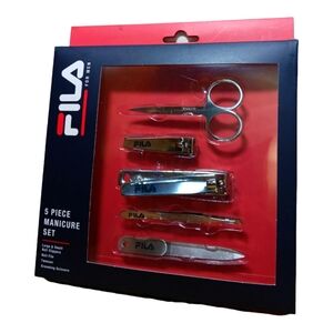 NIB! Fila Mens 5 piece Manicure Set